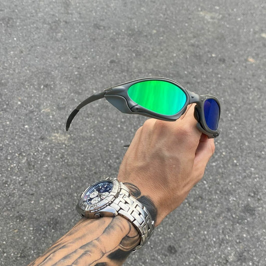 PENNY X-METAL LENTES VERDE + SIDE BLINDER CINZA