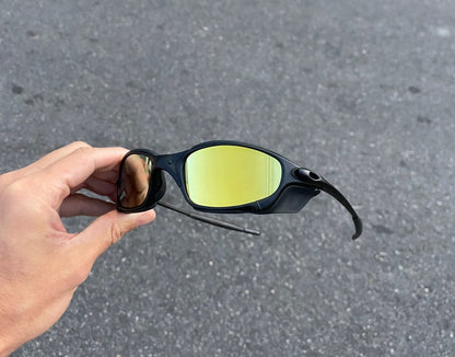 JULIET CARBON LENTES GOLD / KIT PRETO + SIDE BLINDER PRETO