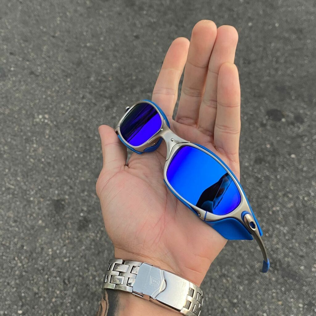JULIET PLASMA LENTES AZUL ESCURO / KIT AZUL + SIDE BLINDER AZUL
