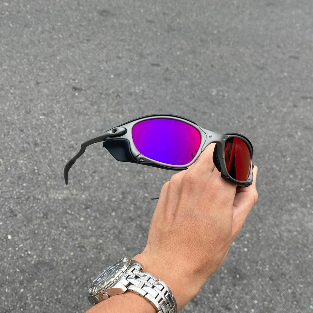 DOUBLE X LENTES TANZANITE + SIDE BLINDER PRETO