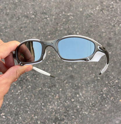 JULIET X-METAL LENTES ESPELHADO / KIT BRANCO + SIDE BLINDER BRANCO