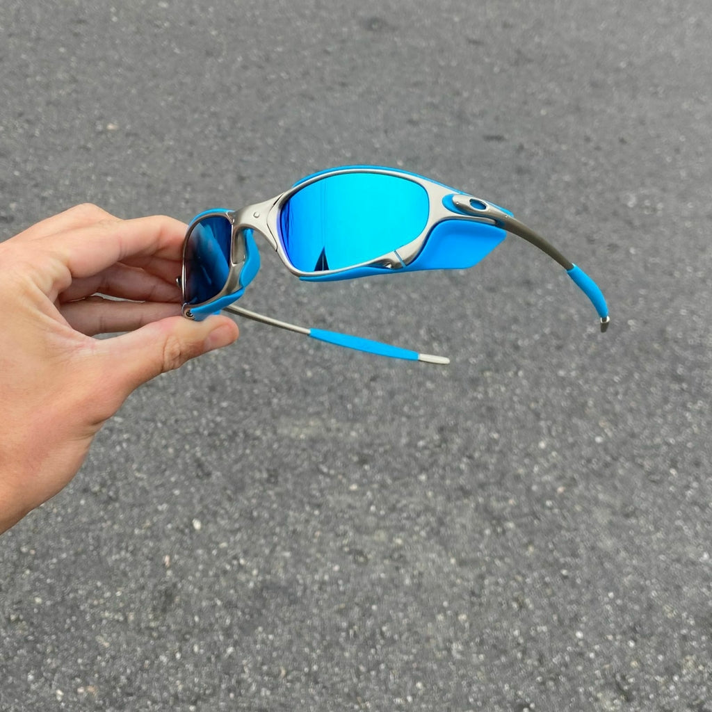 JULIET PLASMA LENTES ICE / KIT AZUL + SIDE BLINDER AZUL