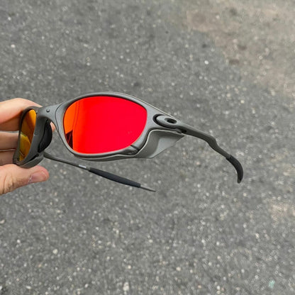 DOUBLE X LENTES RUBI + SIDE BLINDER CINZA