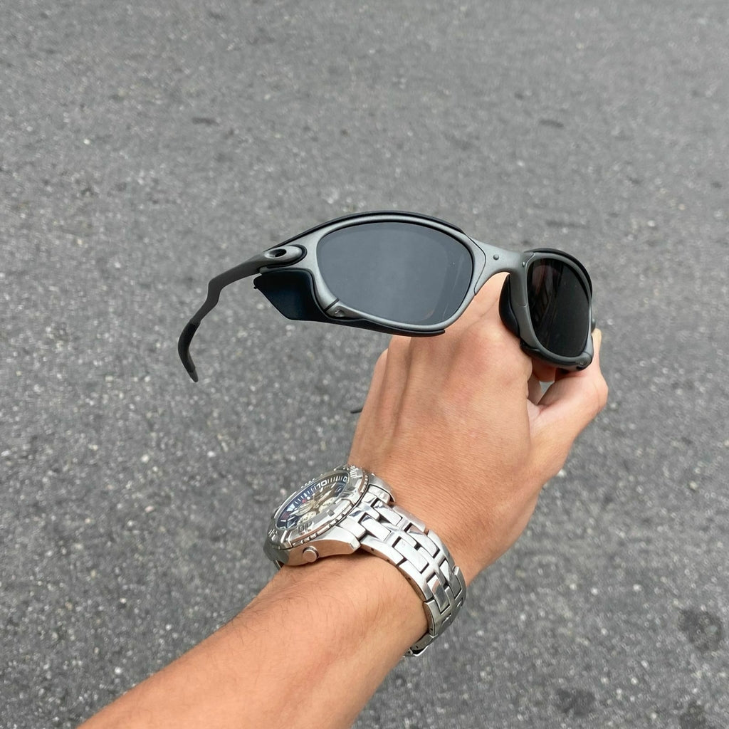 DOUBLE X LENTES BLACK + SIDE BLINDER PRETO
