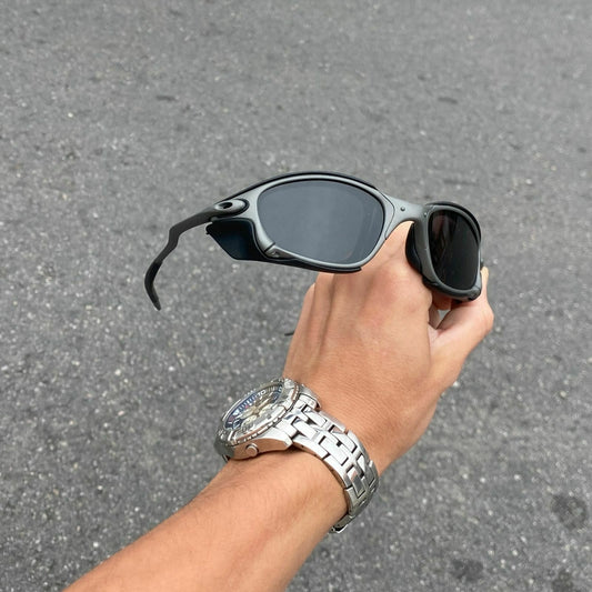 DOUBLE X LENTES BLACK + SIDE BLINDER PRETO