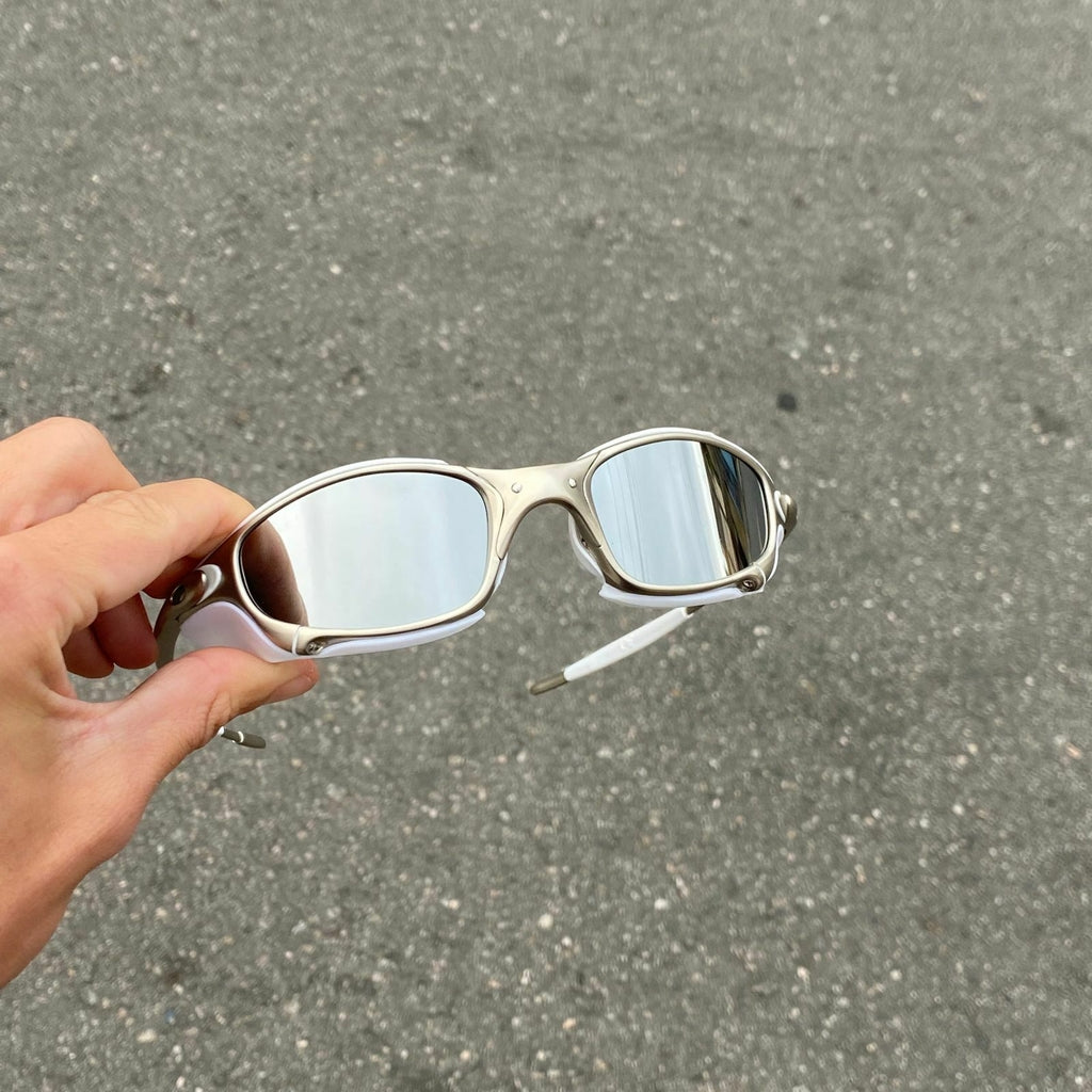JULIET PLASMA LENTES ESPELHADO / KIT BRANCO + SIDE BLINDER BRANCO