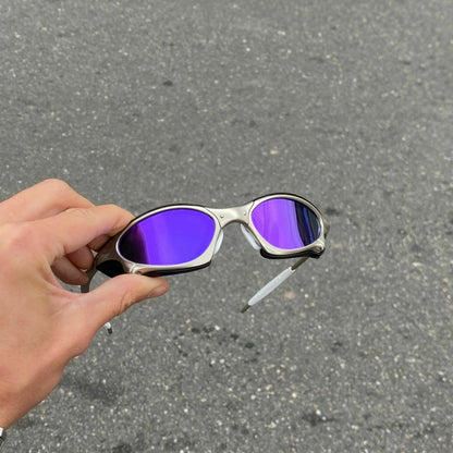 PENNY PLASMA LENTES ROXA / KIT BRANCO + SIDE BLINDER PRETO