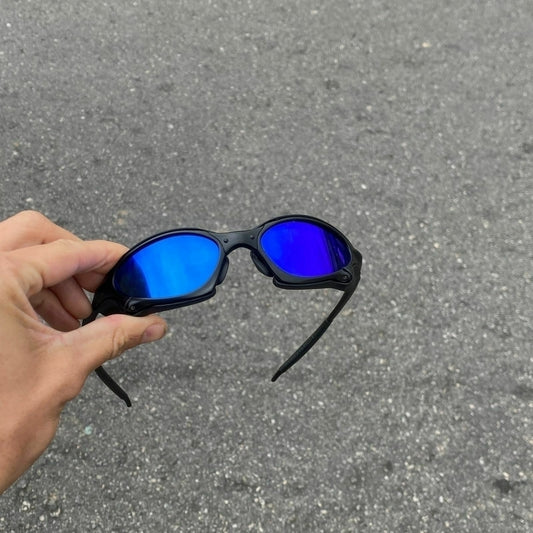 PENNY CARBON LENTES AZUL ESCURO + SIDE BLINDER PRETO