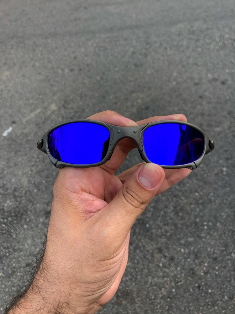 JULIET X METAL LENTES AZUL ESCURO KIT PRETO