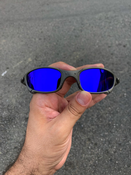 JULIET X METAL LENTES AZUL ESCURO KIT PRETO