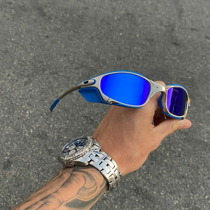 JULIET PLASMA LENTES AZUL ESCURO / KIT AZUL + SIDE BLINDER AZUL