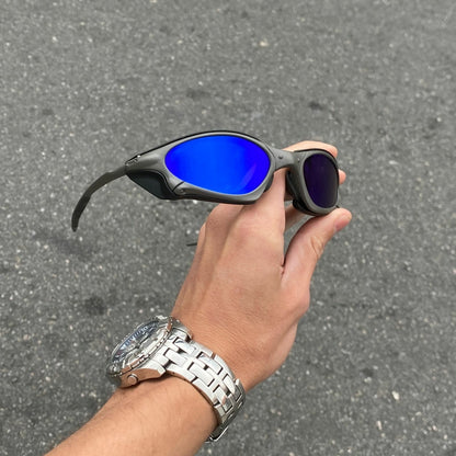PENNY X-METAL LENTES AZUL ESCURO + SIDE BLINDER PRETO