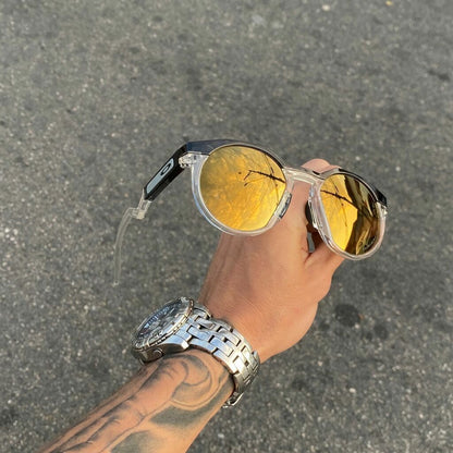 HSTN TRANSPARENTE LENTES GOLD CAFÉ
