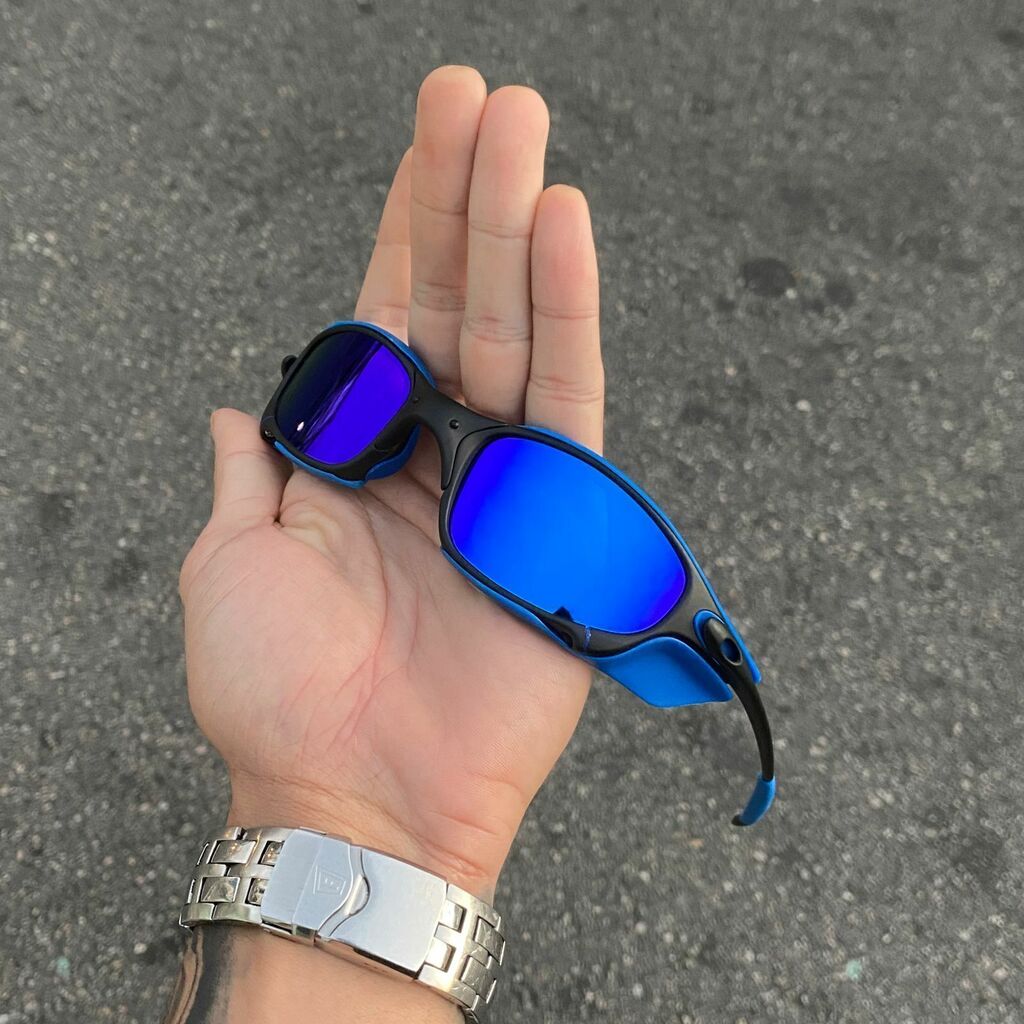 JULIET CARBON LENTES AZUL ESCURO / KIT AZUL + SIDE BLINDER AZUL