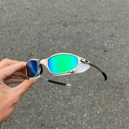 JULIET PLASMA LENTES VERDE + SIDE BLINDER BRANCO