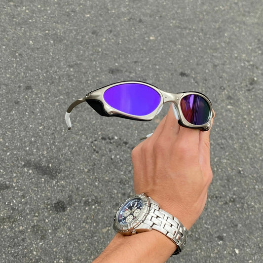 PENNY PLASMA LENTES ROXA / KIT BRANCO + SIDE BLINDER PRETO