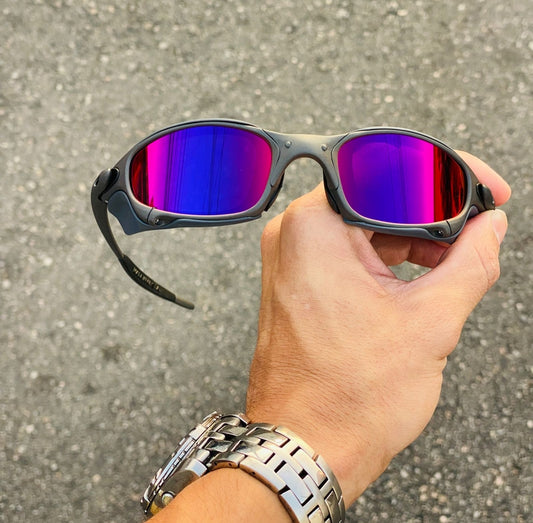JULIET X METAL LENTES TANZANITE + SIDE BLINDER CINZA