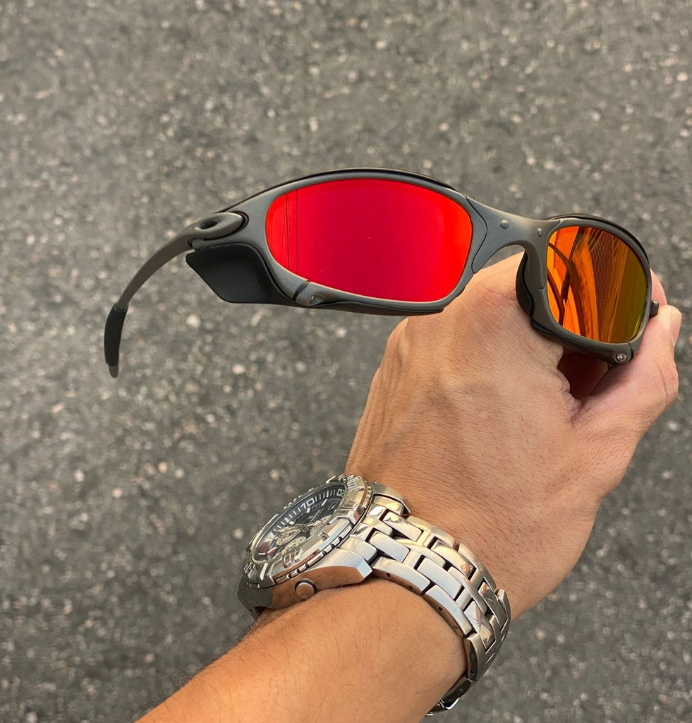 JULIET X METAL LENTES RUBY + SIDE BLINDER PRETO