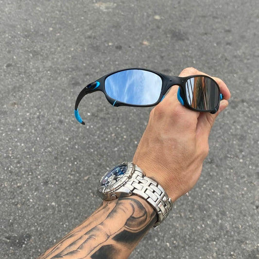 JULIET CARBON LENTES ESPELHADO / KIT AZUL CLARO