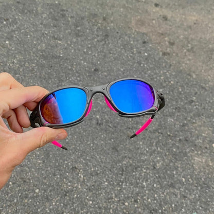 DOUBLE X LENTES PRISMA KIT ROSA + SIDE BLINDER CINZA