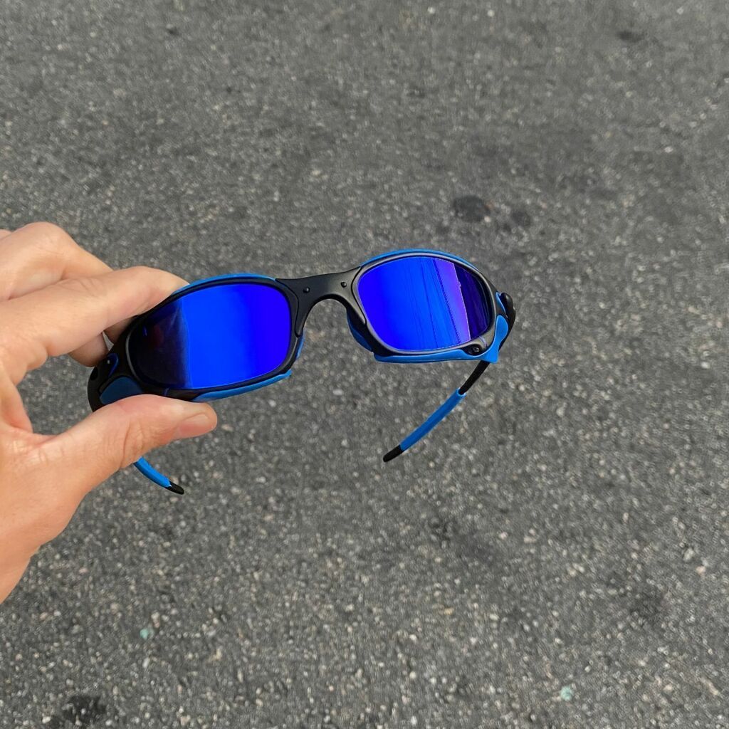 JULIET CARBON LENTES AZUL ESCURO / KIT AZUL + SIDE BLINDER AZUL