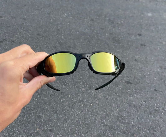 JULIET CARBON LENTES GOLD / KIT PRETO + SIDE BLINDER PRETO