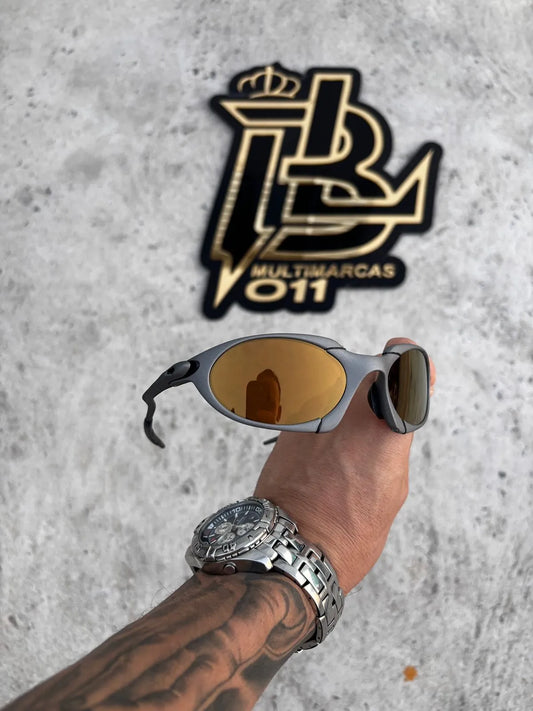 ROMEO1 X METAL LENTES GOLD CAFÉ