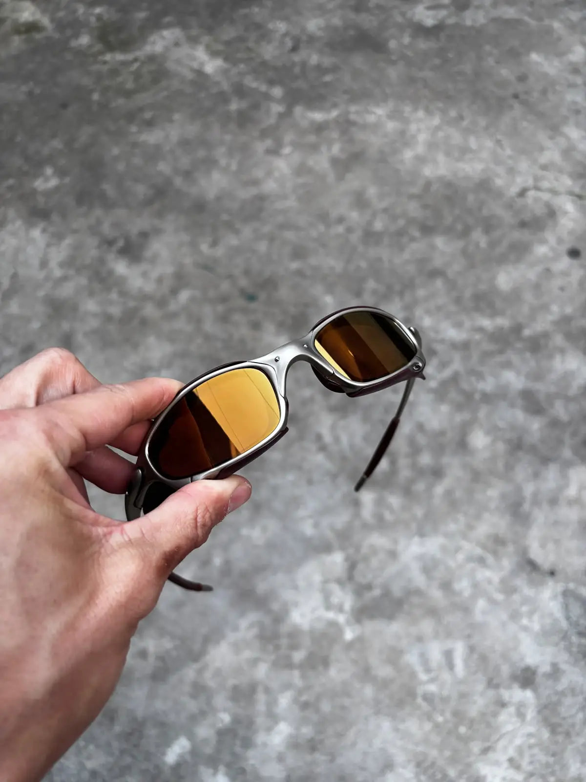 JULIET PLASMA LENTES GOLD CAFÉ KIT MARROM SIDE BLINDER MARROM