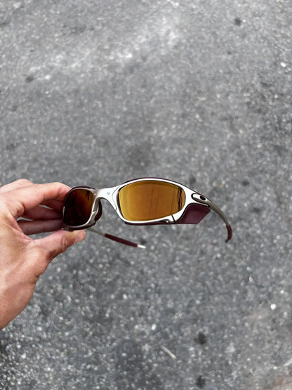 JULIET PLASMA LENTES GOLD CAFÉ KIT MARROM SIDE BLINDER MARROM