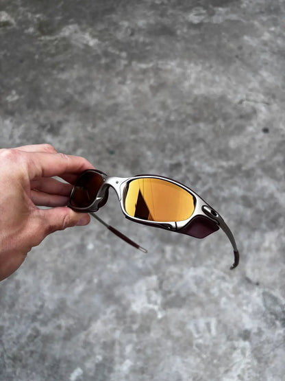 JULIET PLASMA LENTES GOLD CAFÉ KIT MARROM SIDE BLINDER MARROM