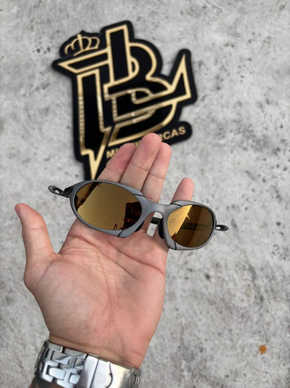ROMEO1 X METAL LENTES GOLD CAFÉ