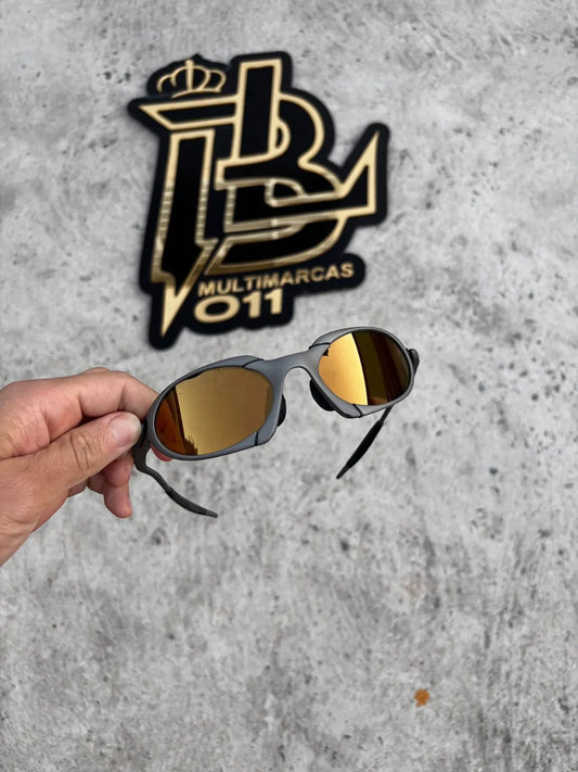 ROMEO1 X METAL LENTES GOLD CAFÉ