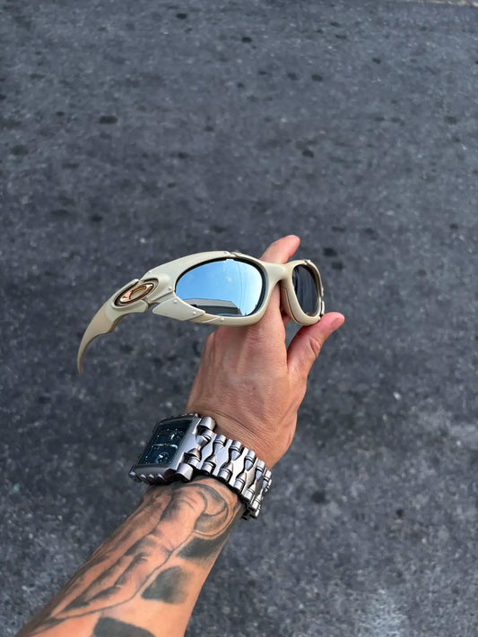 PLATE BEGE LENTES ESPELHADO