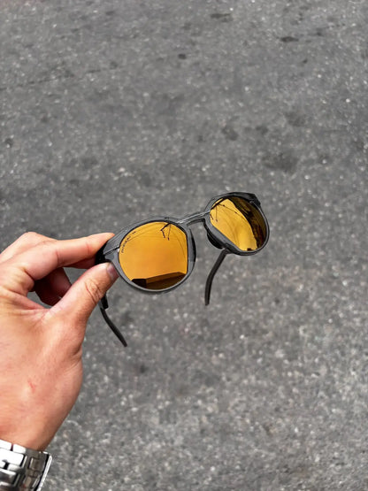 HSTN BLACK TRANSPARENTE LENTES GOLD CAFÉ