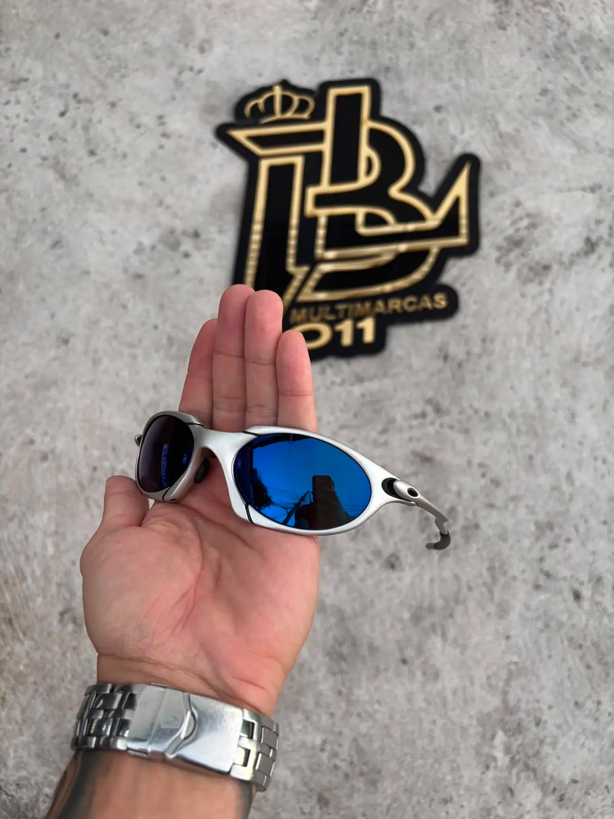 ROMEO1 LENTES ICE PREMIUM TITANIUM ( MOSCA BRANCA )